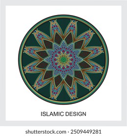 Islamic circle geometric and arch design