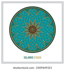 Islamischer Kreis geometrisch und Bogen Design