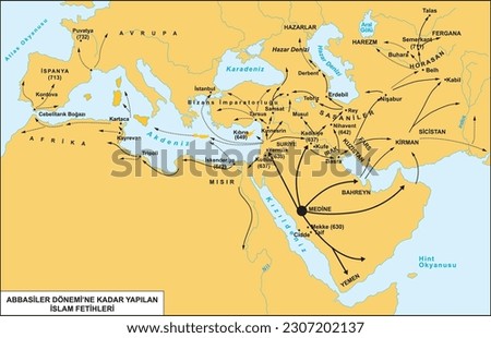 Islamic conquests until the Abbasid period