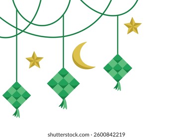 Islamic Corner Border Hanging Illustration
