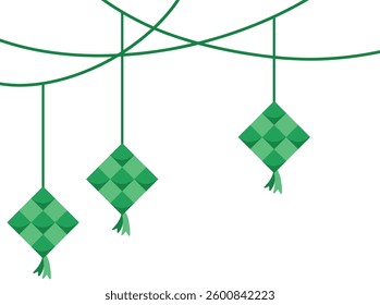 Islamic Corner Border Hanging Illustration