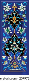 Islamic culture pattern - patterns from Samarkand city buildings. Persian art. Uzbekistan ornaments. 