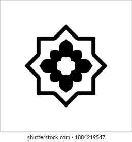 islamic culture symbols icon of glyph style vector illustration design