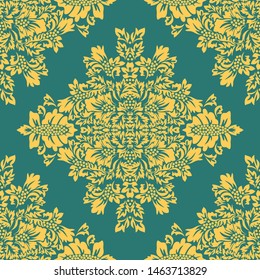Islamic damask card for paper design. Vintage wallpaper