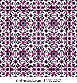 Islamic damask  seamless pattern. Modern stylish texture. Repeating geometric tiles with hexagonal chains.