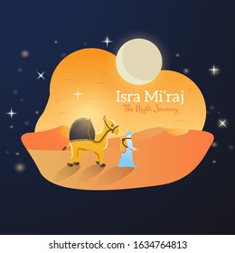 Islamic day of Isra Miraj, Illustration of migration with camel