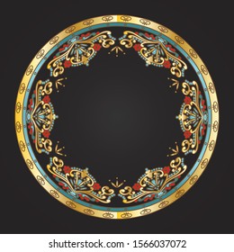 islamic decoration, plate decore for tableware 