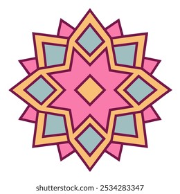 Decoraciones islámicas en la cúpula de la Mezquita del Profeta en Arabia Saudita