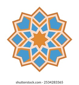 Decoraciones islámicas en la cúpula de la Mezquita del Profeta en Arabia Saudita