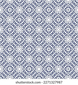 Fondo decorativo islámico hecho de cuadrados pequeños. La rica decoración de patrones abstractos para la construcción de tela o papel. 