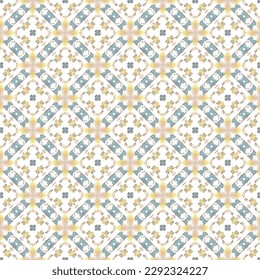 Islamic Decorative background made of small squares. The rich decoration of abstract patterns for construction of fabric or paper. 