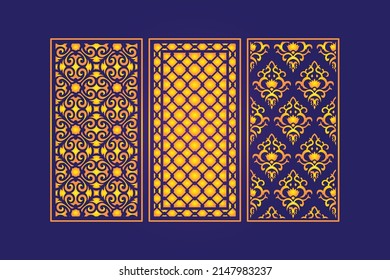 Islamische dekorative Laser-Schnittvorlage mit abstrakter geometrischer Textur