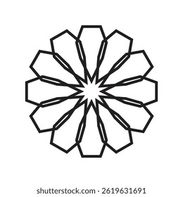 Islamic decorative ornament graphic element design