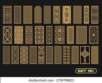 Islamic decorative set 181 for laser cut