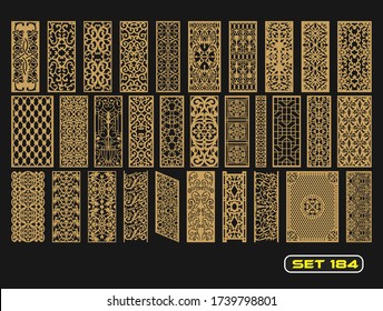 Islamic decorative set 184 for laser cut