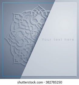 Islamic Design Background greeting card template