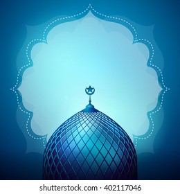 Islamic design banner background template