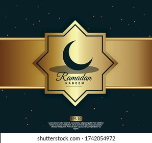 Concepto de diseño islámico. mandala abstracta con ornamento de patrón y elemento de linterna. saludo ramadan kareem o eid mubarak. ilustración vectorial de fondo de banner de invitación o tarjeta EPS 10