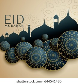 islamic design for eid mubarak festival