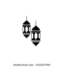 Islamic design of Eid Mubarak, traditional lanterns, islamic greeting card vector templates for publications