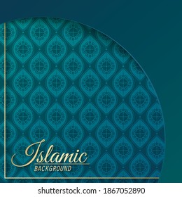 Islamic design greeting card background template