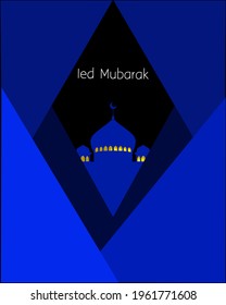 Islamic design illustration concept for Happy Eid. Templates for web pages, banners, posters, advertisements, promotions or print media.
