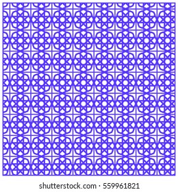 Islamic design seamless pattern Morocco  blue color