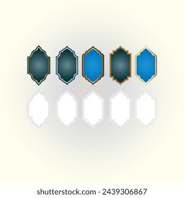 islamic designs and shapes vector
Islamic gold frame Elegant islamic border