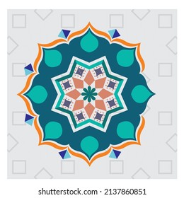 Imagen vectorial digital islámica para propósito de diseño de Ramadán