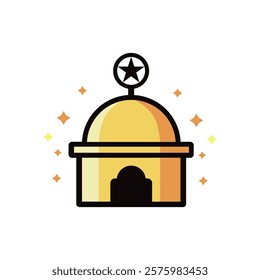 Islamic Dome Icon Design Illustration,Islamic Ramadan Icon 2