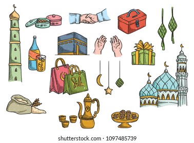Islamic doodle, suitable for Ramadan or Eid mubarak event