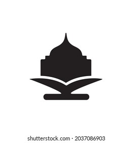 Islamic education school or university vector logo design