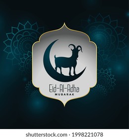 tarjeta de deseos del festival islámico eid al adha muslim