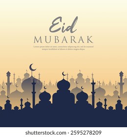 Islamic Eid al-Adha celebration design. Islamic background
