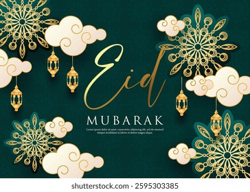 Islamic Eid al-Adha celebration design. Islamic background