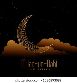 islamic eid milad un nabi barawafat festival card design