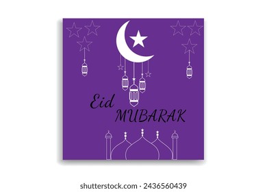 ISLAMIC EID MUBARAK POST , BANNER 