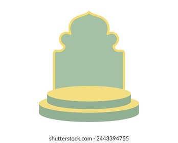 Islamic Empty Podium Stage Background