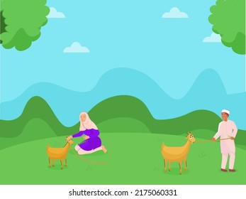 Islamic festival of Eid-Ul-Adha Concept.