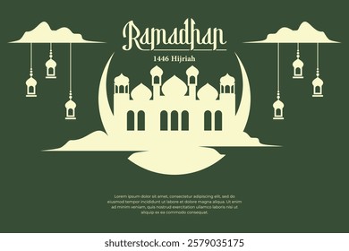 Islamic festival ramadan banner Design