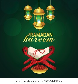 	
Islamic festival ramadan kareem or eid mubarak illustration and background