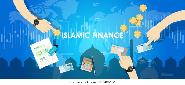 Islamic Finance Economy Islam Banking Money Management Concept Sharia Bank 