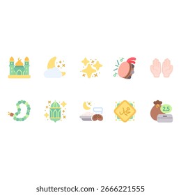 Islamic Flat Icons perfect for uiux projects