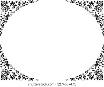 Islamic floral border.