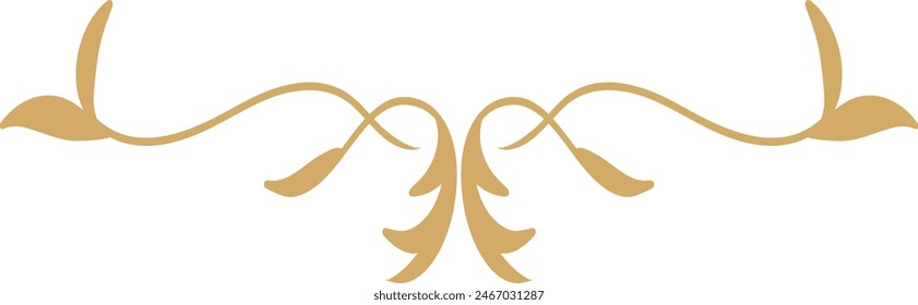 Islamic Floral Dividers Element with Abstract Design. Vector Illustration.