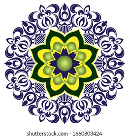 Islamic floral pattern vector image