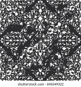  Islamic floral pattern in Victorian style. Arabic geometric ornament round ornament mandala. Card for cafe, restaurant, shop, print,  banner, wedding invitation. Save the date