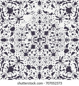  
Islamic floral pattern in Victorian style. Arabic geometric ornament round ornament mandala. Card for cafe, restaurant, shop, print,  banner, wedding invitation. Save the date
