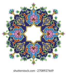 Ilustración de Vector de patrones florales islámicos. Puede usar para imprimir. para Web