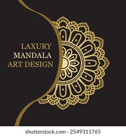 Islamic Flower Mandala Art Illustration Design